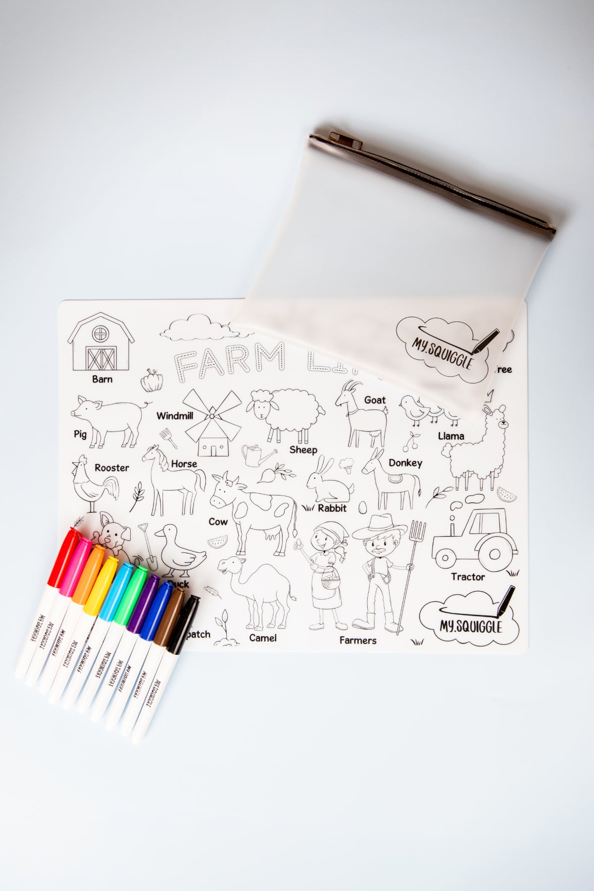 Farm life | Childrens Colouring Mat